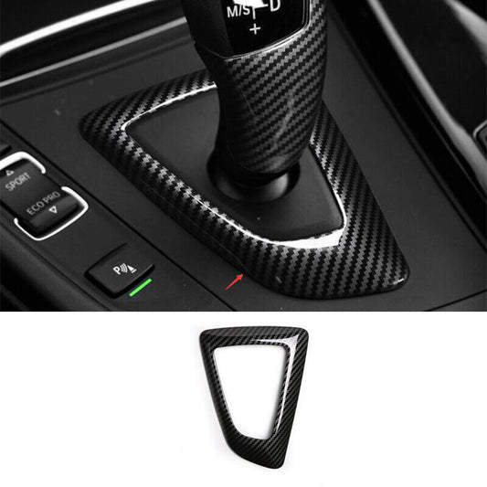 for BMW 5 Series 2011-2016 ABS Carbon Fiber Middle Console Gear Shift Frame Trim