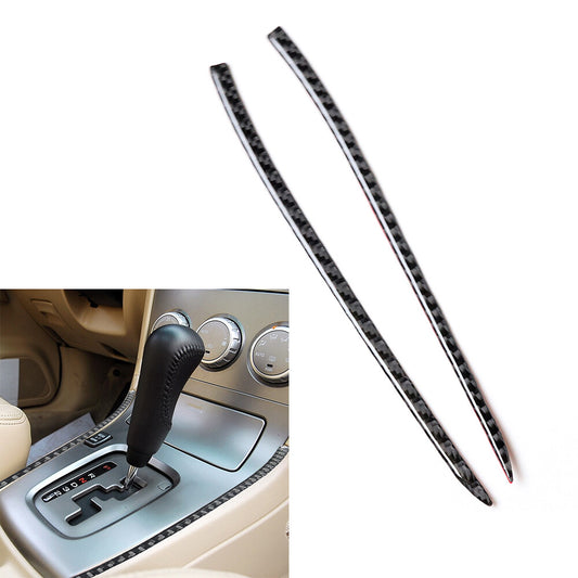 Carbon Fiber Gear Shift Side Sticker Trim Fit for Subaru Forester 2005-08