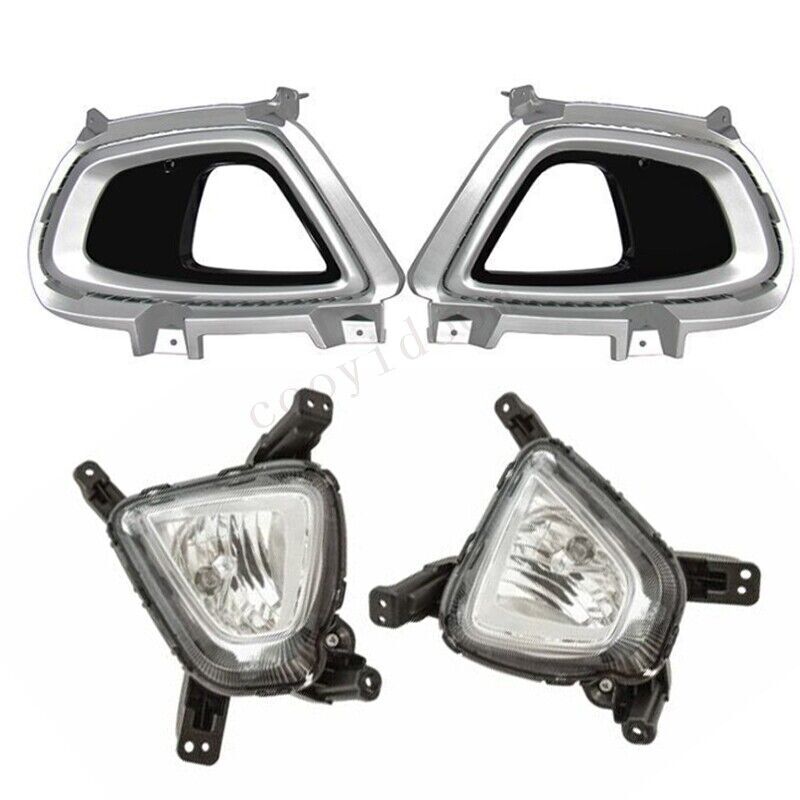 Left and right for 2016-2018 for Kia Sorento front fog lights (halogen) and bezels