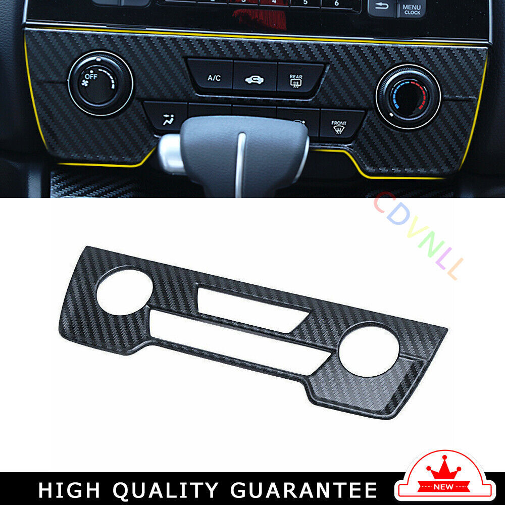 Car Console Volume Switch Panel Trim for Honda CRV 2017-2022 Steel Carbon Fiber