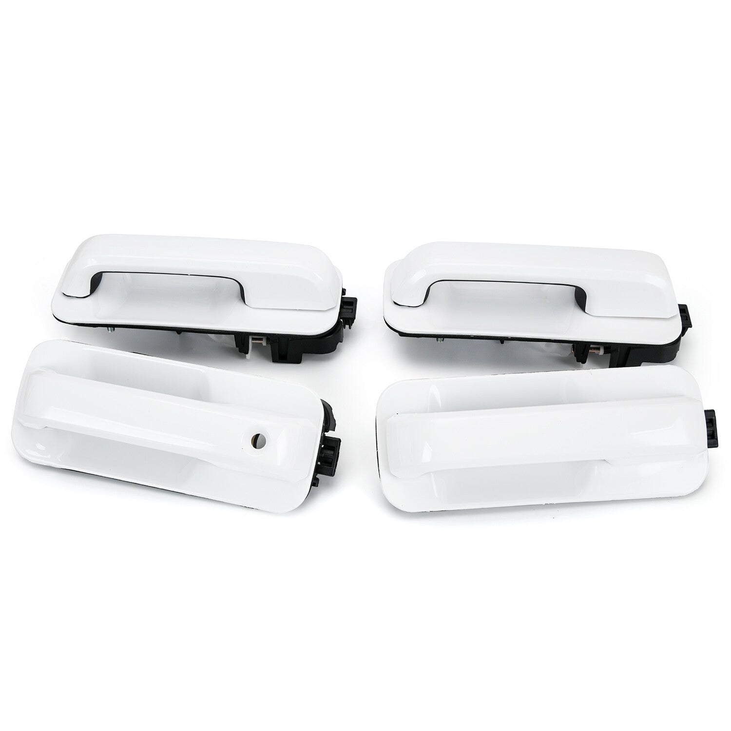Front Rear Outside Door Handle Oxford White For 2015-2020 for Ford Super Duty F150