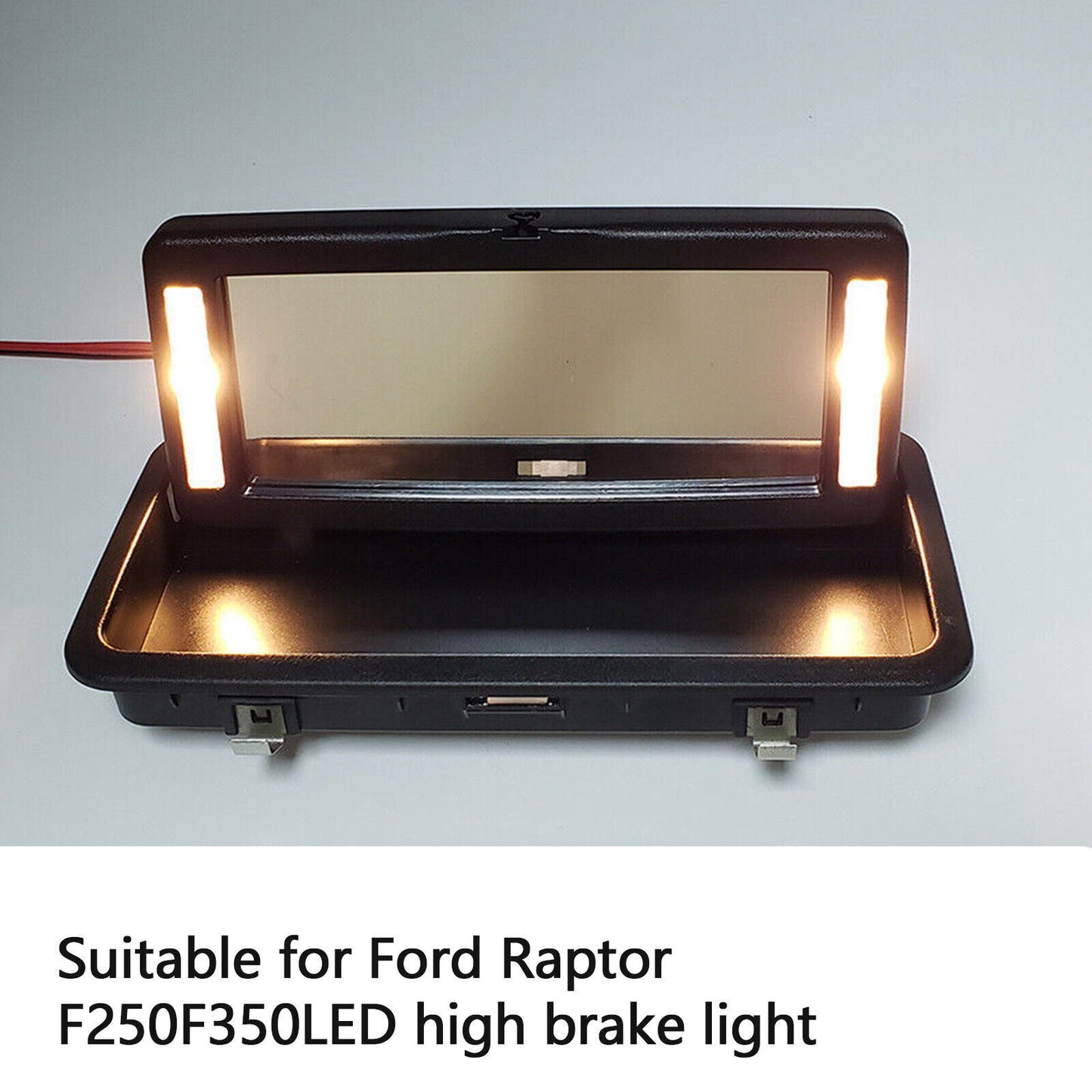 Car Rear Row Vanity Mirror Makeup Mirror With Lights for Jaguar XJ 2010-2019