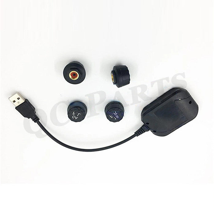 New USB wireless external sensor automotive tire pressure monitoring and alarm system