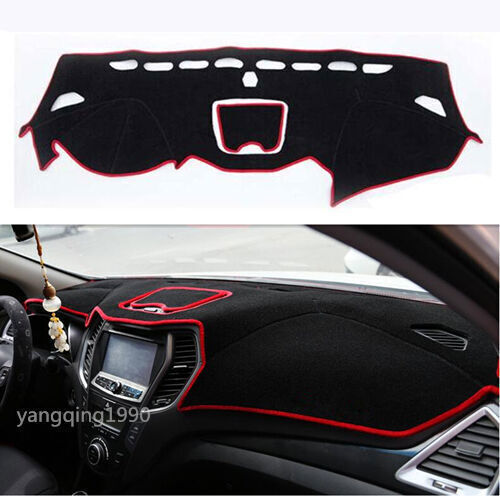 For 2016-18 for Hyundai Santa Fe Sport Dashboard Dash Mat Sun Cover Pad RedBlack 1X