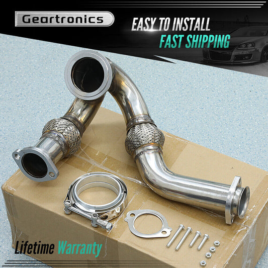 Y-Pipe Up Pipe Turbo Install Gasket Clamp For 03-07 for Ford 6.0