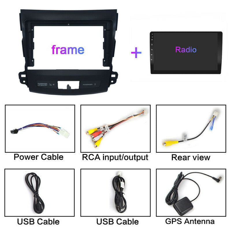 9 Android Head Unit For 06-12 Outlander Radio Multimedia Player Navigation GPS