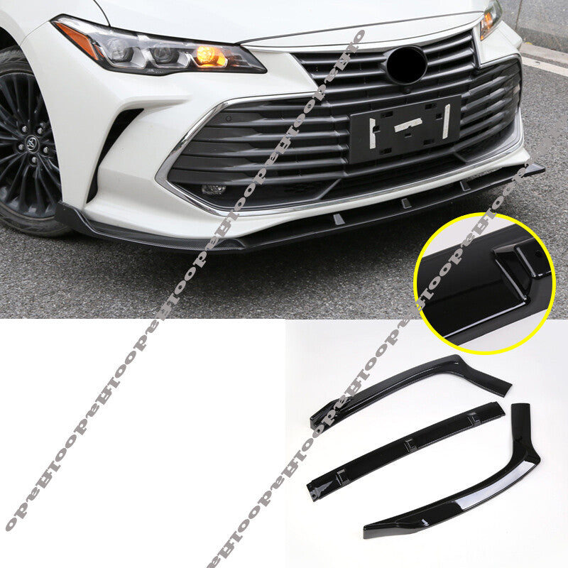 for Toyota for Avalon 2019-2022 Black Front Bumper Lip Spoiler Lower Splitter Trim