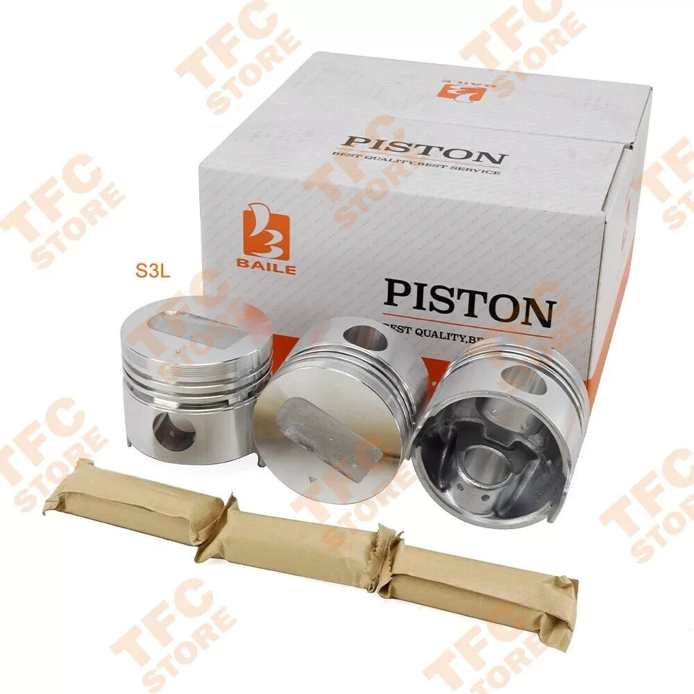 3 Sets STD Piston S3L S3L2 for Mitsubishi Engine New