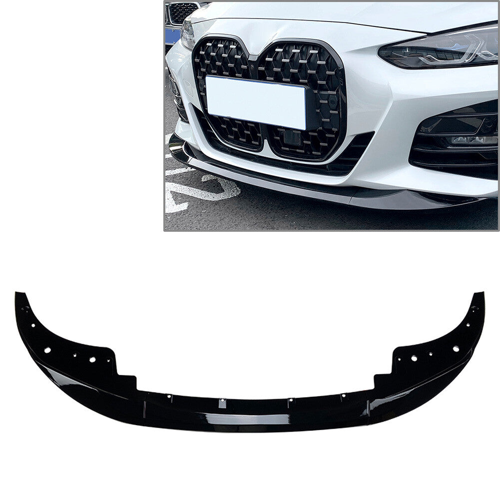 for BMW 4 Series G22 2020+ For G23 2021+ Glossy Black Front Bumper Lip Splitters