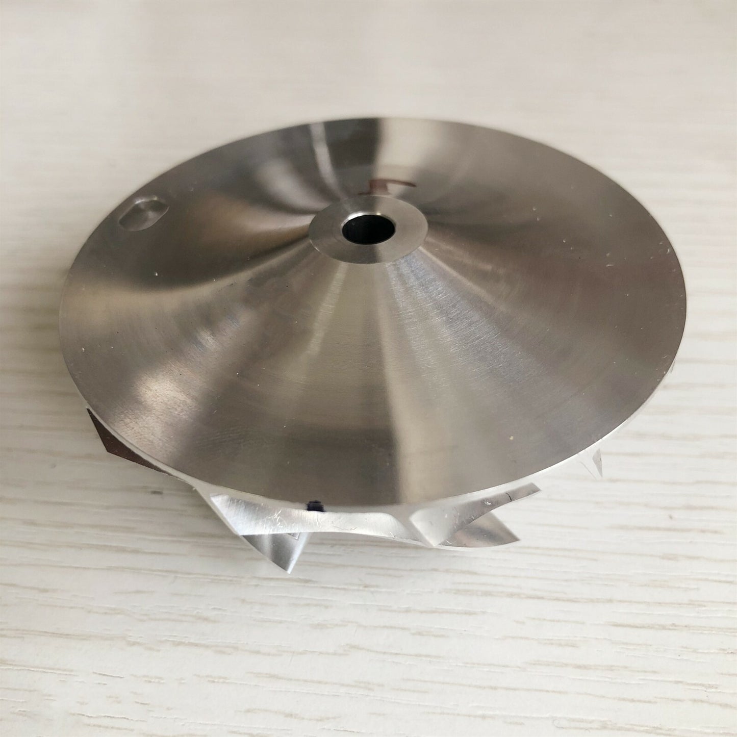 T04E 442476-0017 58.00/74.99 mm 6+6 Blade Turbine Blank Compressor Wheel