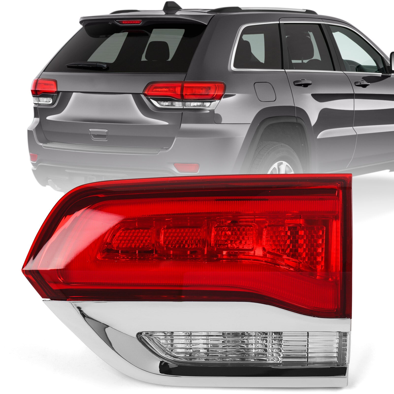 Applicable to for Jeep Grand Cherokee 2014-2018: Rear inner taillights, passenger side (RH)