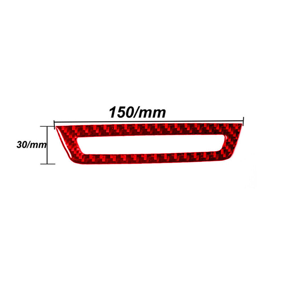 Red carbon fiber light control trim for BMW 6 Series F12 F13 2011-2018