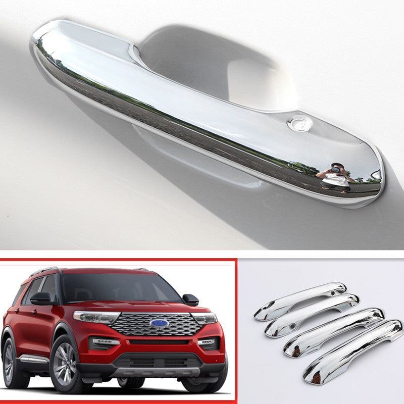 for Ford Explorer 2020-2023 Chrome Car Exterior Door Handles Cover molding Trim