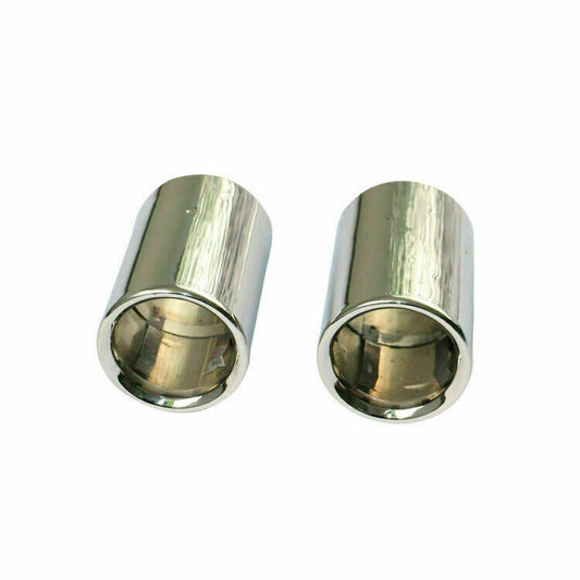 2Pcs 3'' Tail Exhaust Tips Muffler Pipe Fit for BMW X1 X2 X3 X4 F48 F39 75mm