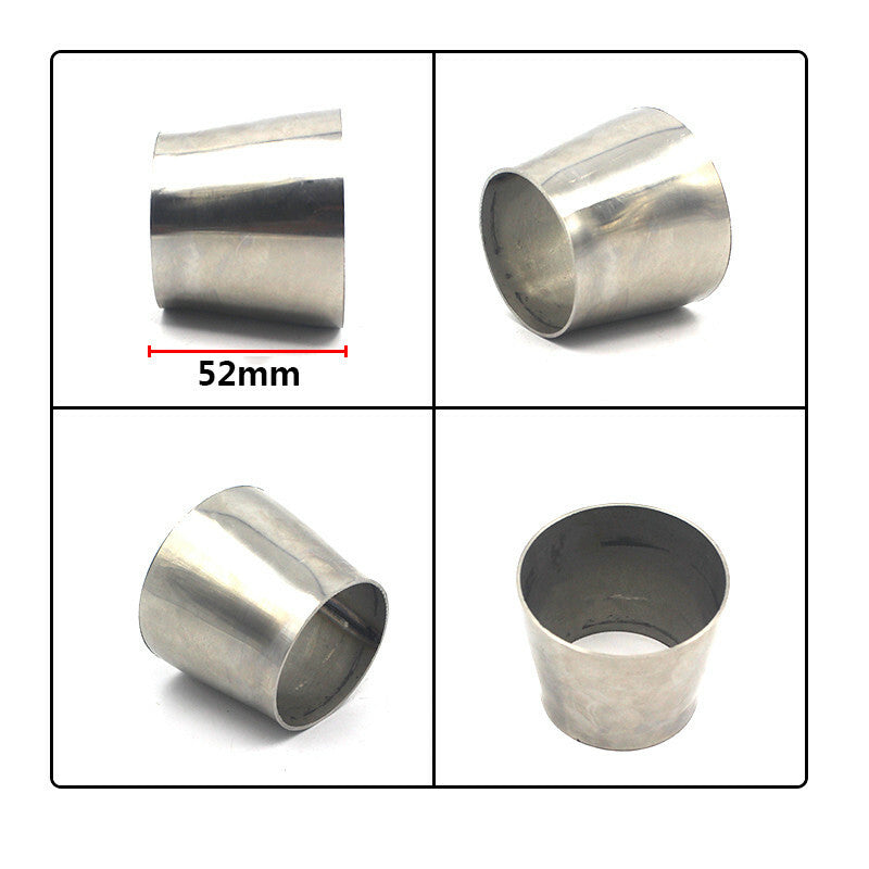 2-inch to 2.5-inch OD stainless steel exhaust pipe concentric reducer converter adapter