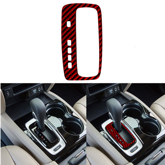 Red Carbon Fiber Gear Shift Inner Frame Trim for Honda Ridgeline 2017-2020 TypeB