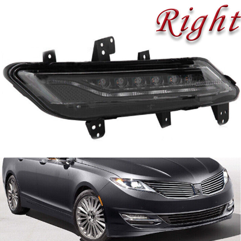 Applicable to 2013-2016 for Lincoln MKZ LED front fog lights with turn signals on the right side.