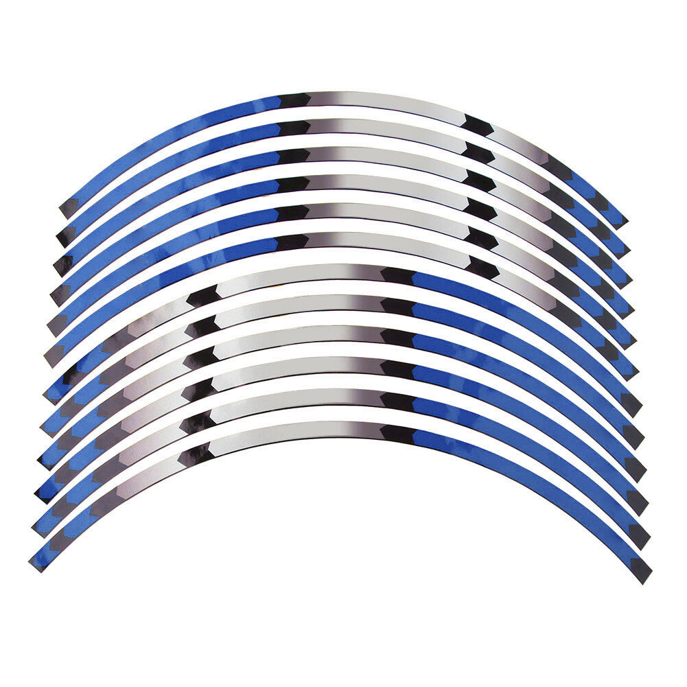 RIM 17 Streifen Radabdeckungen Aufkleber Blau für for SUZUKI DRZ DR-Z 400SM 05-19