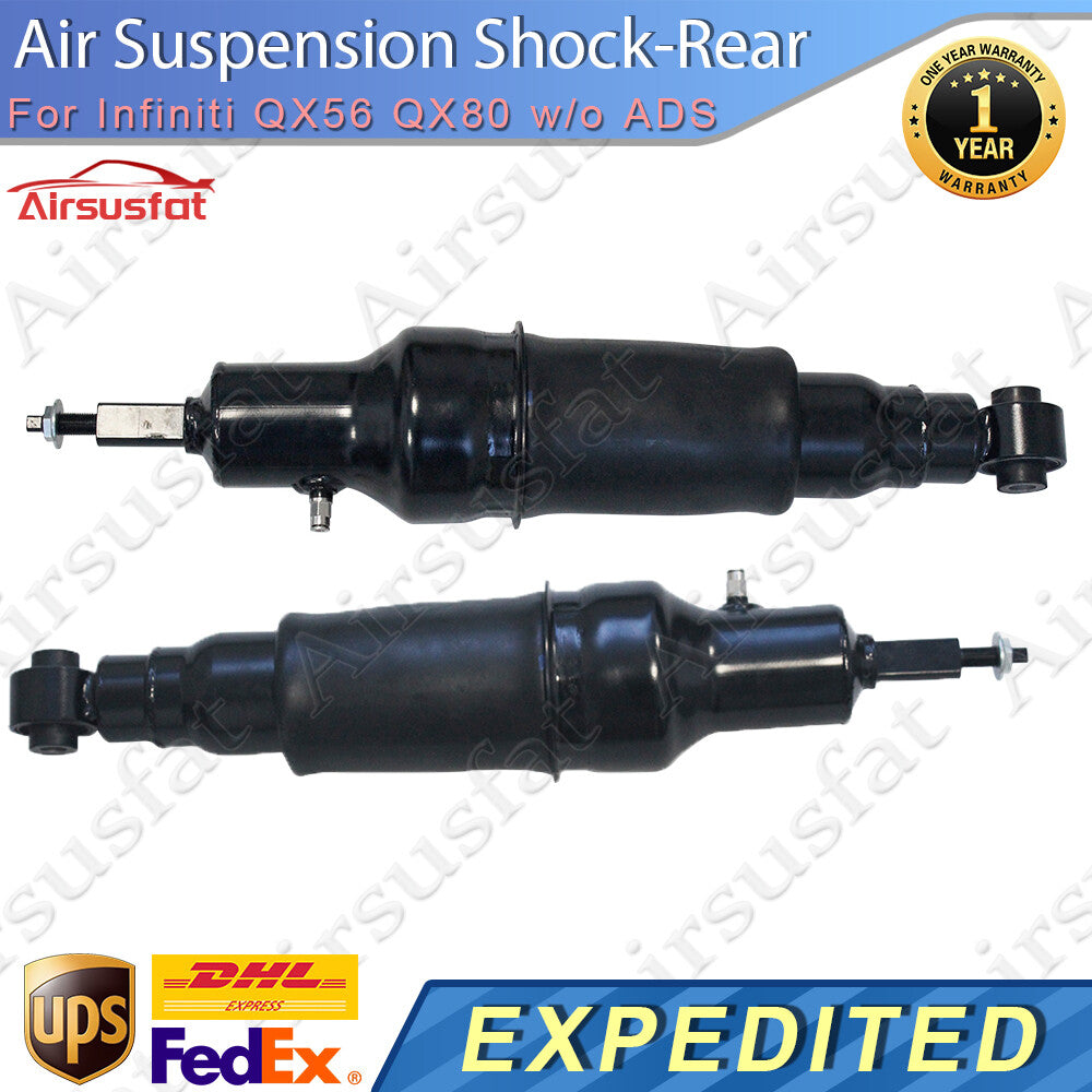 2x for Infiniti QX56 QX80 w/o ADS Rear LR Air Suspension Shock Strut Assembly