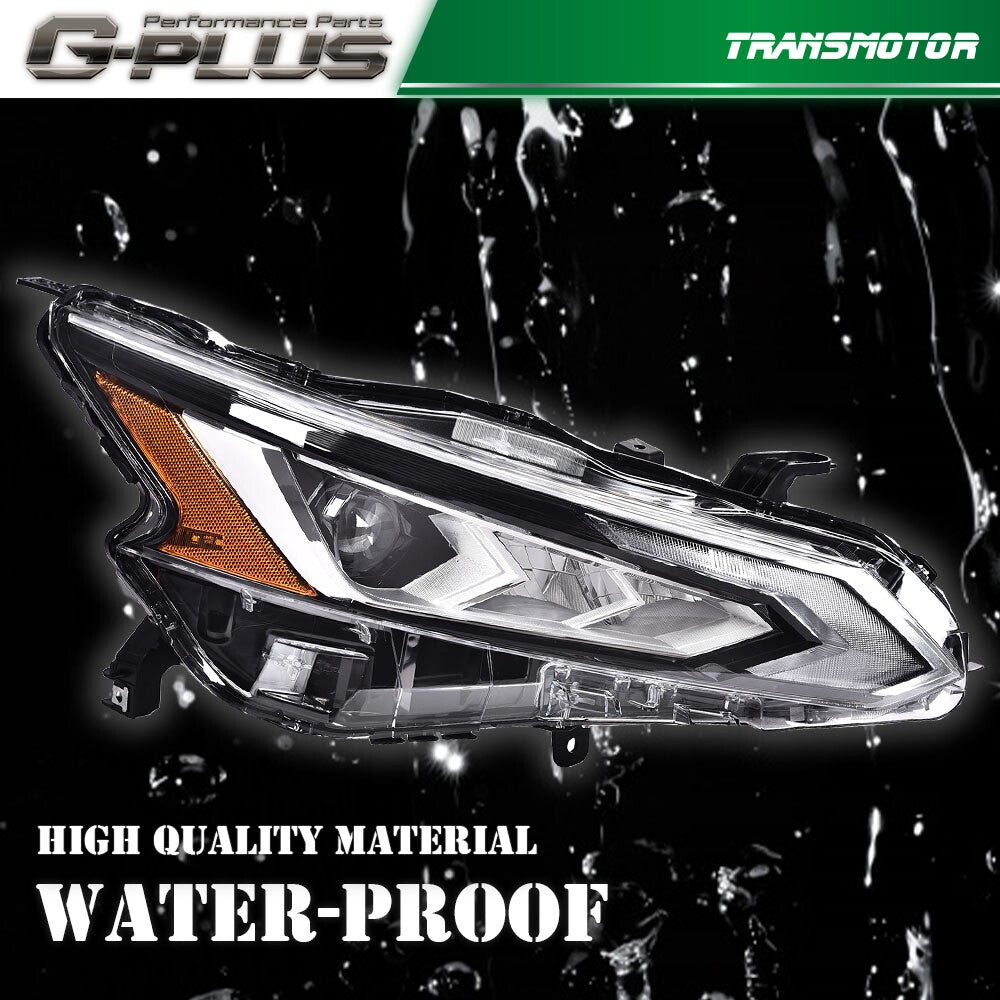 Suitable for 19-21 for Nissan Altima LED DRL projector headlights, passenger side.