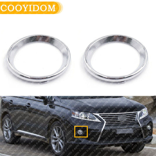 Pair of front LHRH bumper fog light cover trims for 2013-2015 for Lexus RX350 RX450h