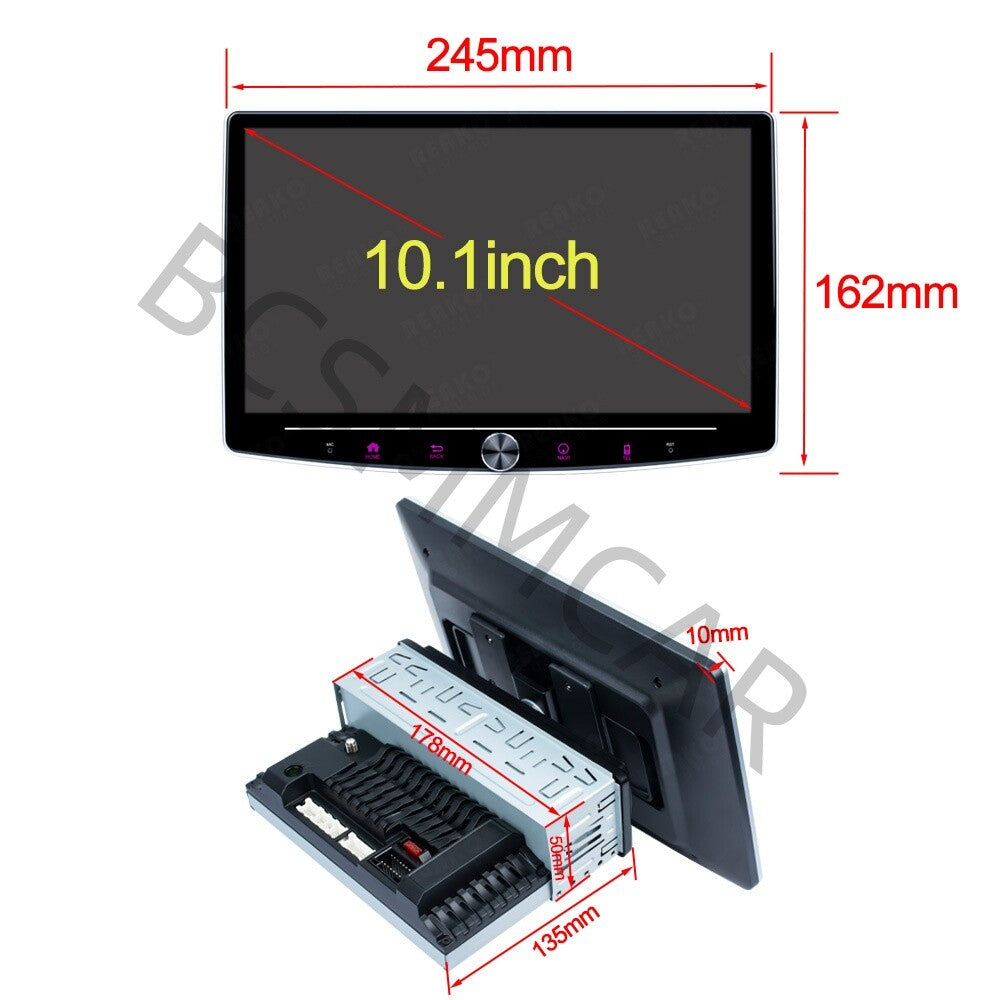 Carplay Adapter Wireless 10in Touch Screen Multimedia Player GPS Wifi Android 12
