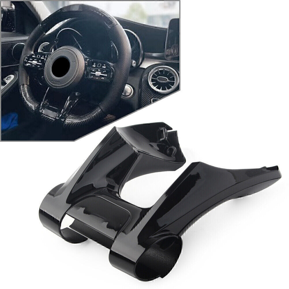 Steering Wheel Lower Trim Cover Fit for Mercedes-Benz Performance Glossy Black