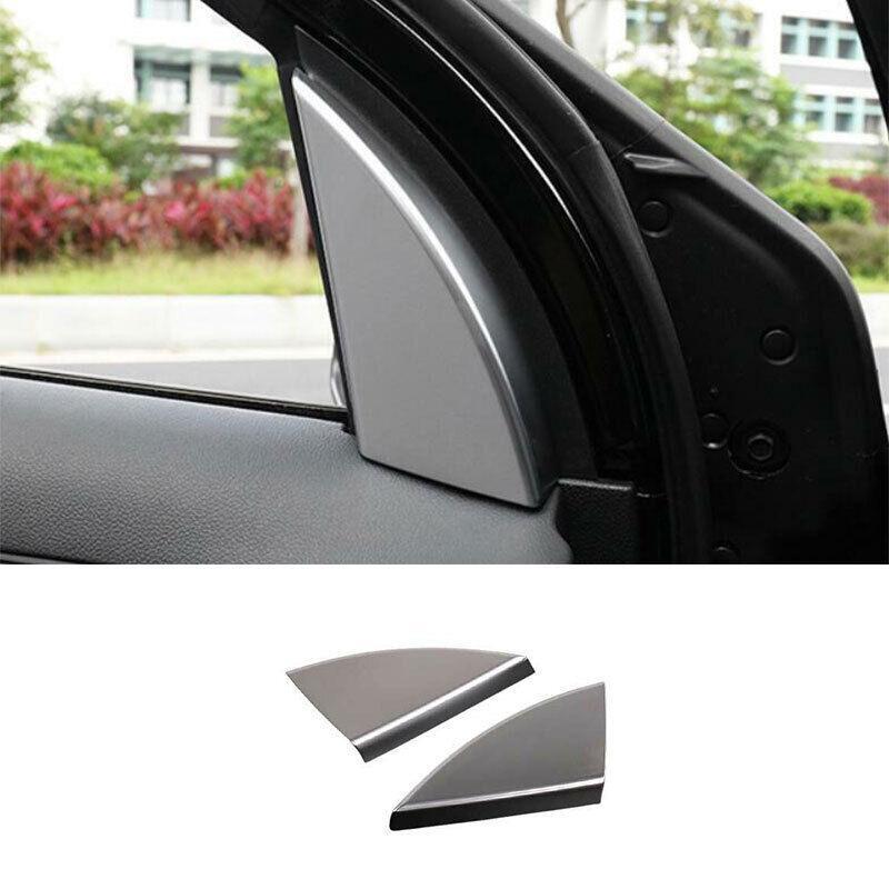 A Pillar Front Triangle Cover Trim 2PCS for Ford Explorer 2011-2019 Matte Silver