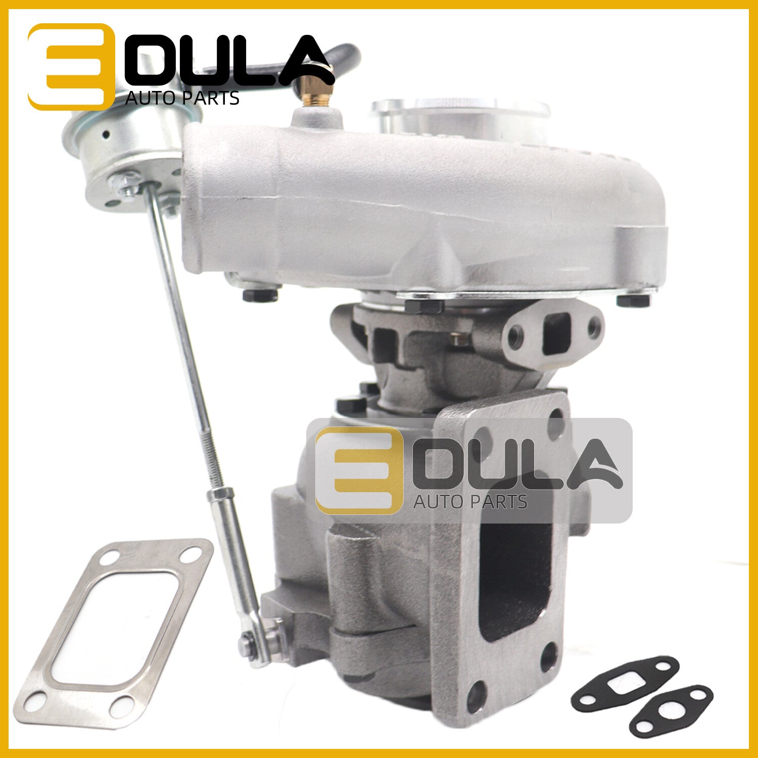 Oil-cooled turbochargers are suitable for T3 and T4 1.5L-2.5L universal 400HP flanger turbines.