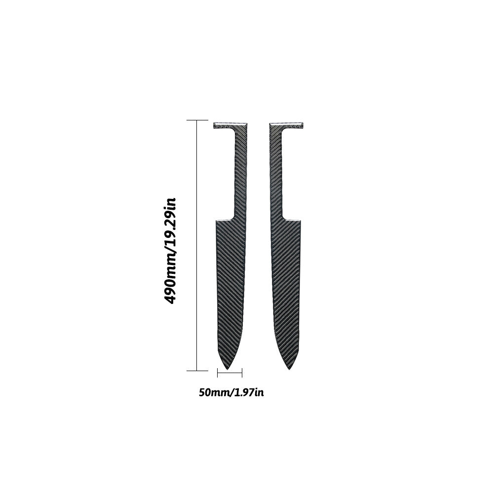 2Pcs Carbon Fiber Interior Door's Panel Cover Trim for Ford for Mustang 2005-2009