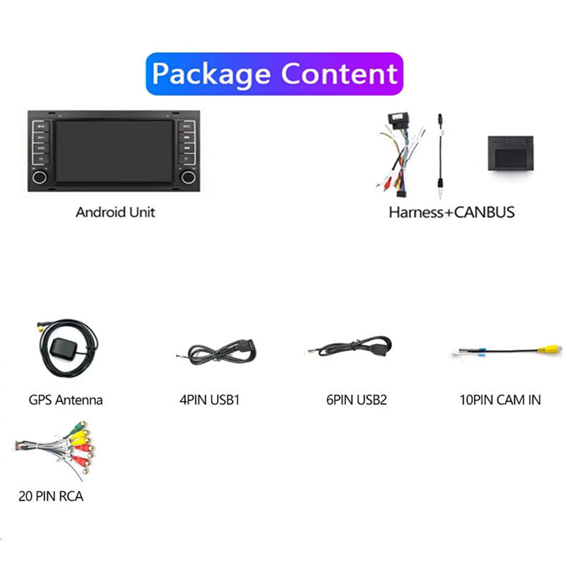 Android 13 Car Radio GPS Navi Stereo For Touareg 7L Multivan T5 Audio CarPlay