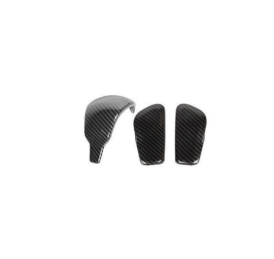 for Jeep Grand Cherokee 16-20 Carbon Fiber Gear Shift Knob Shifter Lever Trim 3X