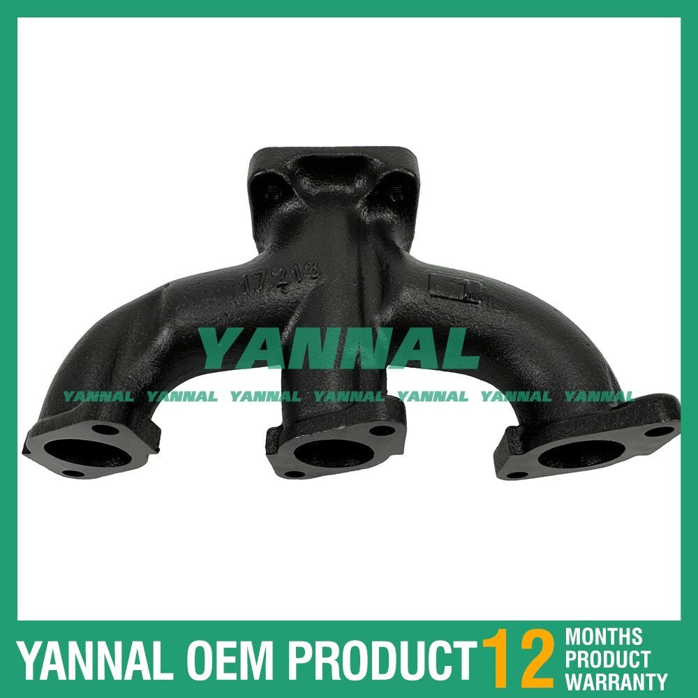 new exhaust manifolds 17213-12310 and 17213-12312, suitable for Kubota D905, D1005, D1105, and D1305.