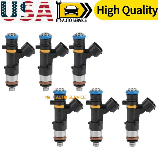 6Pcs Fuel Injector for Nissan Murano 350Z for Infiniti FX35 G35 M35 3.5L 0280158042