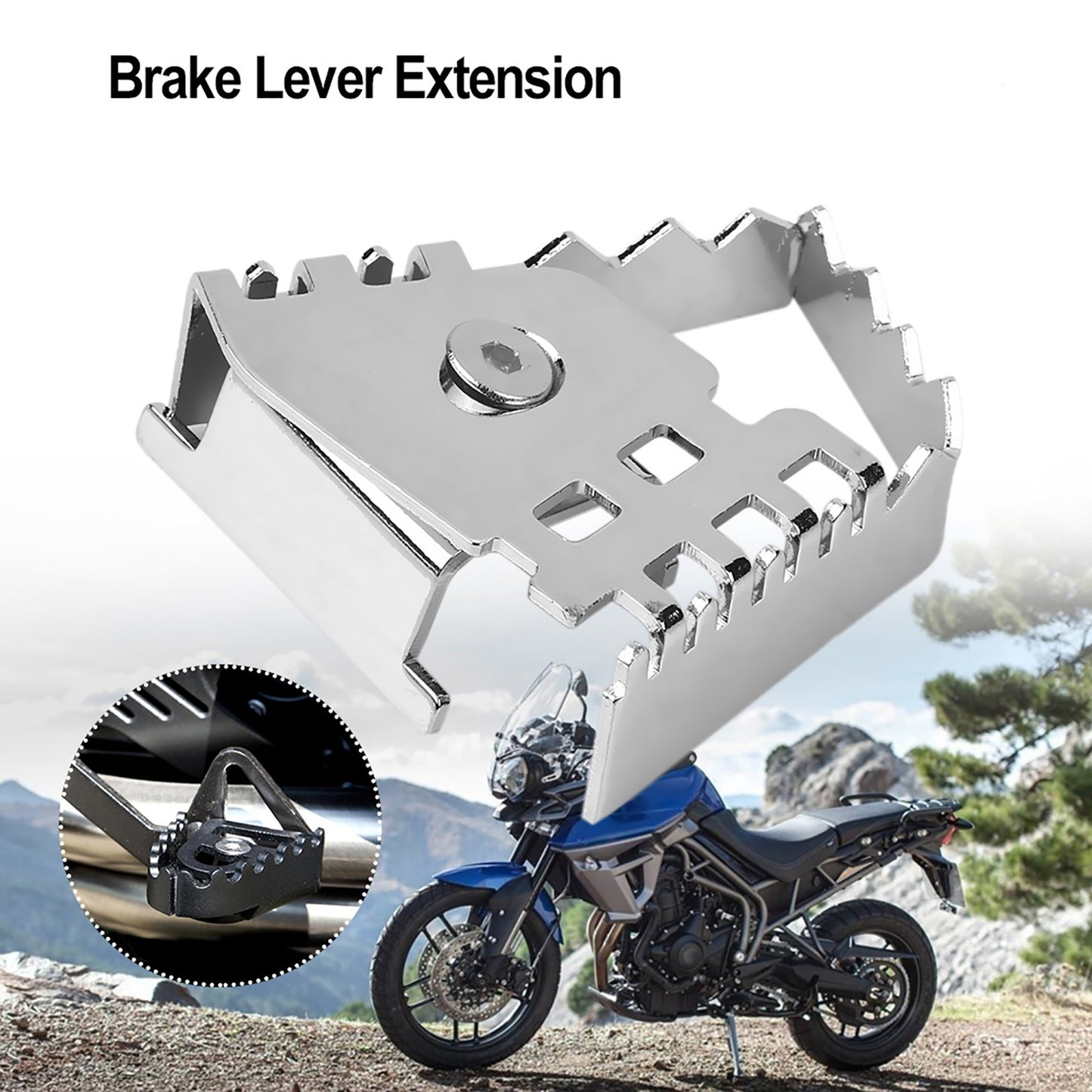 Rear Foot Brake Lever Pedal Enlarge Extension Increase Contact Area for F650GS