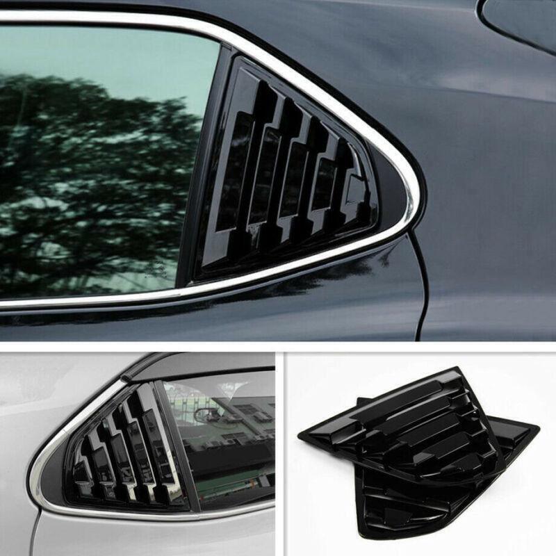 for Toyota for Camry 2018-2023 Bright Black Side Window Louver Shutter Cover Trim 2P