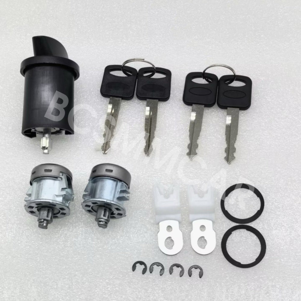 Fit for Ford Expedition 1997-2004 Car Ignition Door Lock Cylinder W/4 Keys