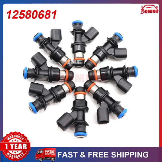 8Pcs Fuel Injector for GMC for Sierra 1500 2500 3500 for Yukon for Yukon XL 1500 12580681