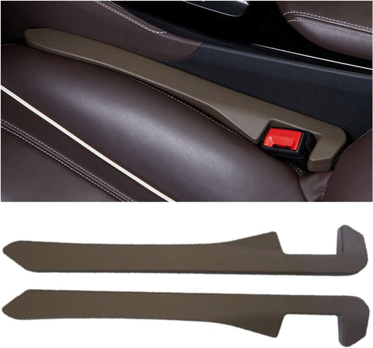 2pcs Brown Car for Seat Gap Filler Car SUV Truck for Seat Blocker Catcher Fill The Space