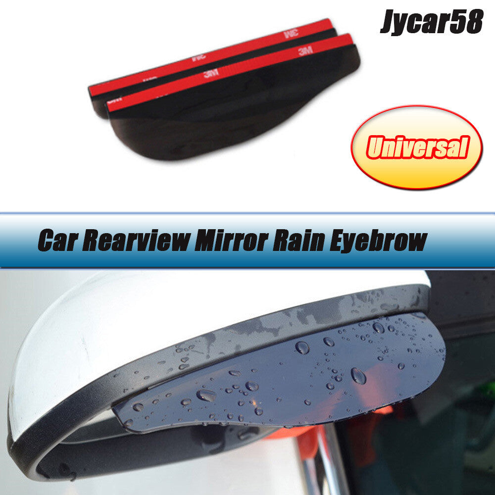 2pcs Car Rearview Mirror Rain Eyebrow Protector Rain Cover Rearview Mirror Shade