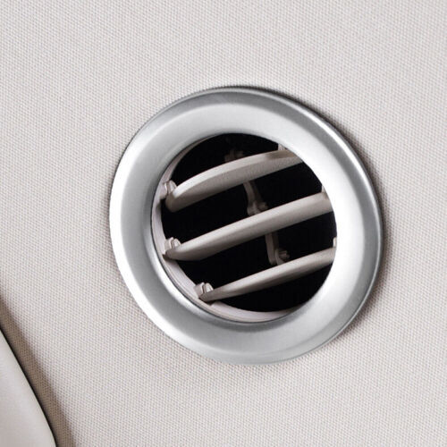 4For for Kia Carnival 2022-2023 Matte Silver Roof Ac Air Outlet Vent Cover Ring Trim