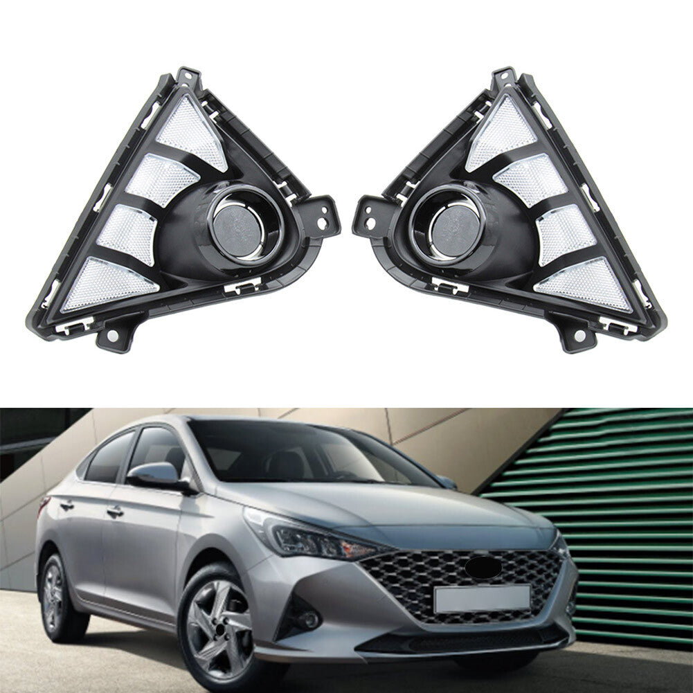 2pcs LED Daytime Running Light w/ Turn Signal for Hyundai Accent 2021