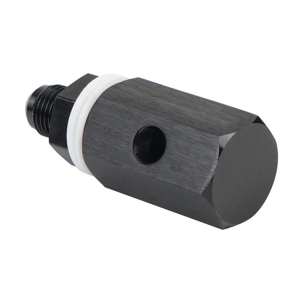 2-pack 6AN male fuel cell tank tumbler vent valve aluminum black adapter