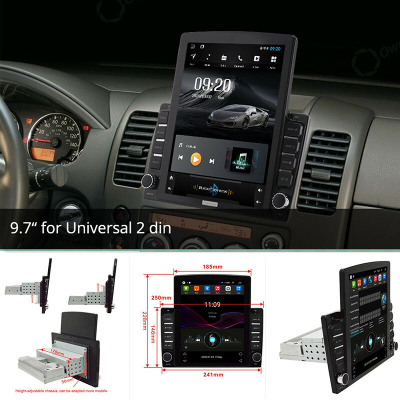 Android Radio GPS Navigation Video Player Autoradio 9.7 Vertical Screen