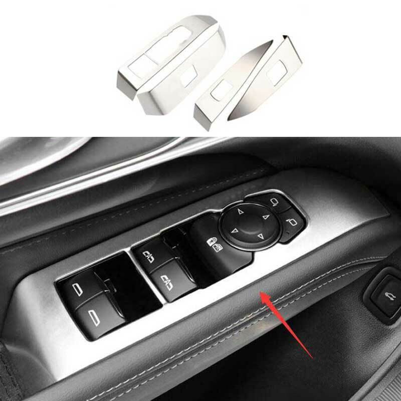 for Cadillac CT4 2020-24 Silver Steel Glass Window Lifting Panel Switch Trim 4P