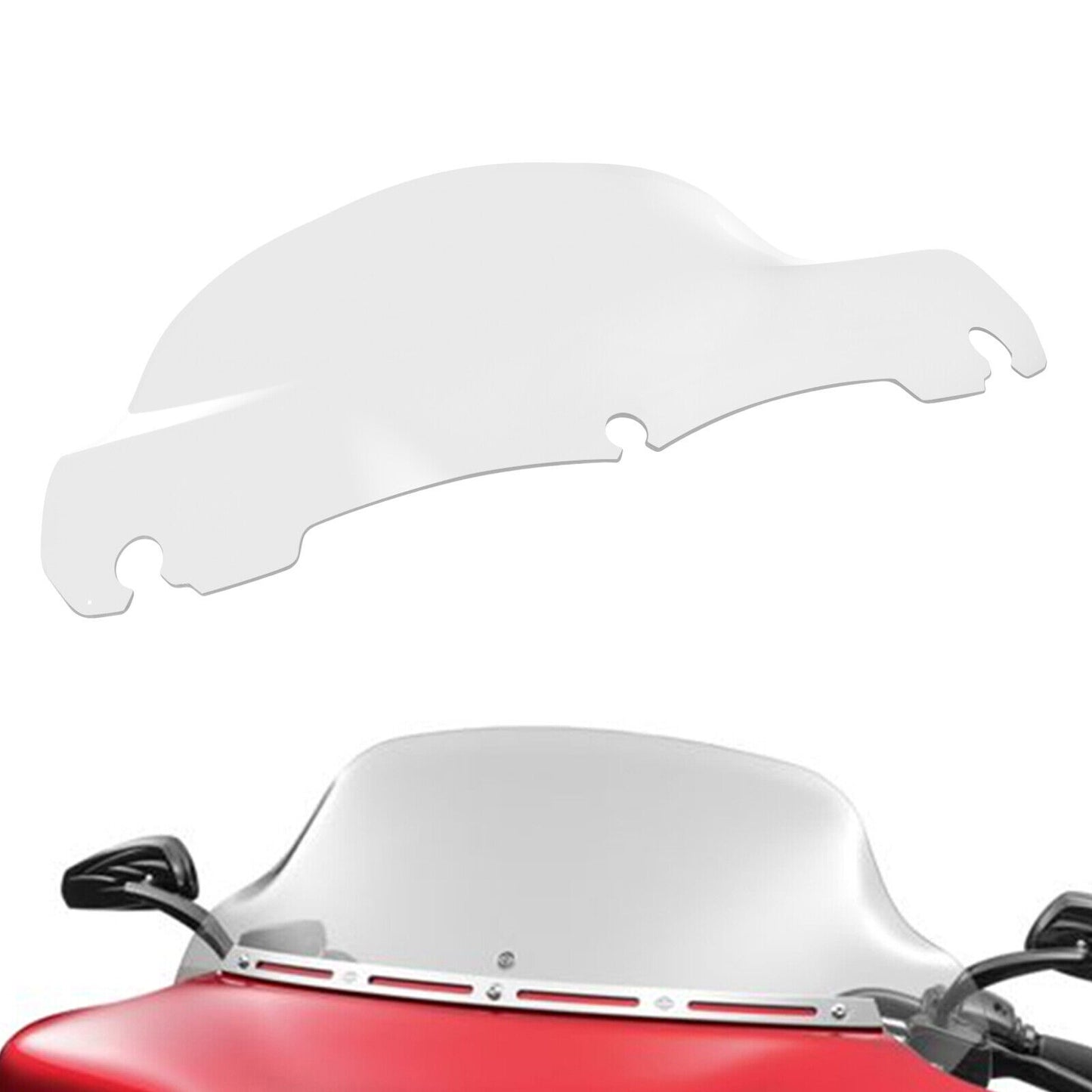 9 Wave Windshield Windscreen Clear for Harley Touring Electra Street Glide CVO
