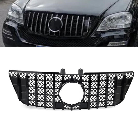 GTR Style Front Bumper Hood Diamond Grille for Benz ML Class W164 2009-12 09 11