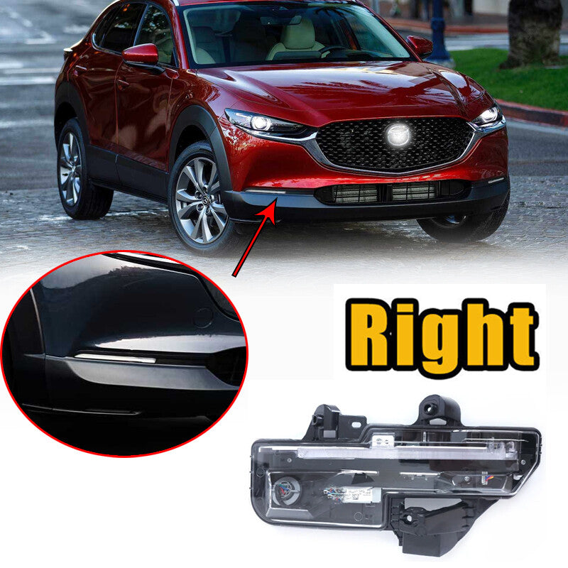 Right LED Fog Lamp Daytime Running Light Fog Lights for Mazda CX-30 2020-2023
