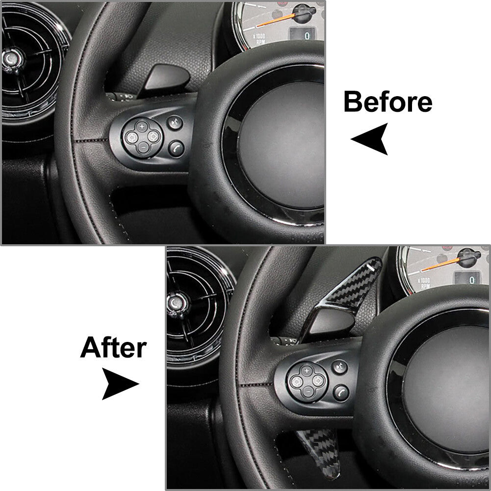 Carbon Fiber Steering Wheel Shift Paddle for Mini R55 R56 R57 R58 R59 R60 R61