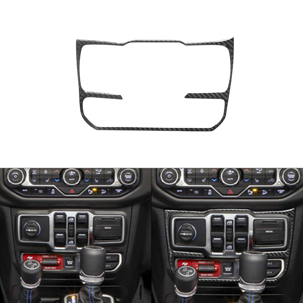 Carbon Fiber Windows Control Frame for Jeep for Wrangler Jl 2018+ Gladiator 2020+